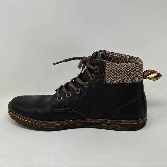 Dr. Martens Women’s Maelly padded collar brown lace up boots size 7 - Picture 3 of 11